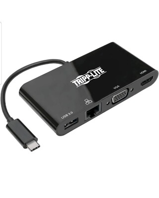 USB-C Multiport Video Adapter Konverter, 4K @ 30Hz HDMI, USB-A 3.2 Gen 1 Gigabit