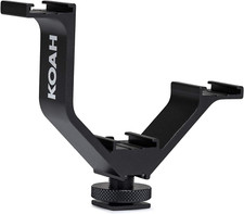 Triple Shoe Bracket Camera Mount, Universal Cold Shoe Mount Bracket for DSLR, Mi