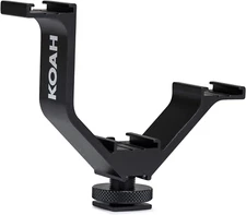 Triple Shoe Bracket Camera Mount, Universal Cold Shoe Mount Bracket for DSLR, Mi