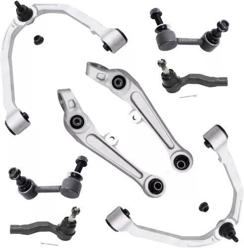 Front Control Arms Tierods Sway Bars for 2003 2004 Infinite Nissan G35 350Z RWD