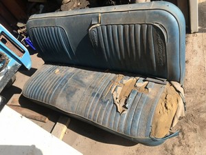 67 72 Chevy Gmc Truck Original Bench Seat With Tracks Needs Recovered Ebay