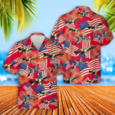 US Air Force General Dynamics F 111 Aardvark Hawaiian Shirt