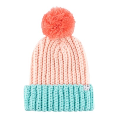 New NEFF Ultramega Acrylic Chunky Knit Pom Beanie Veiled Pink