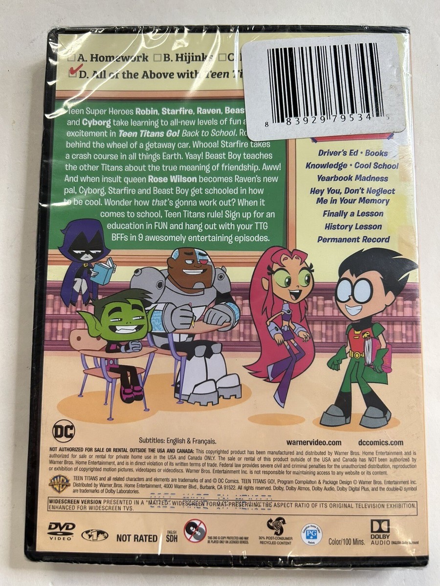 Teen Titans Go ! Back To School , New DVD | eBay