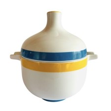 ROSENTHAL DESIGN WOLF KARNAGEL 1970 salsiera senapiera in porcellana