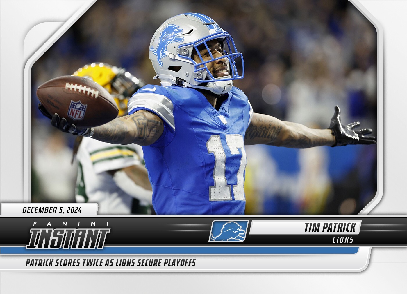 2024-25 Panini Instant NFL #191 Tim Patrick Detroit Lions PRESALE
