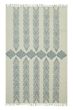 Kilim Area Rugs Handmade Indian Cotton Rug Blue BedRoom Rug Bohemian Dhurrie