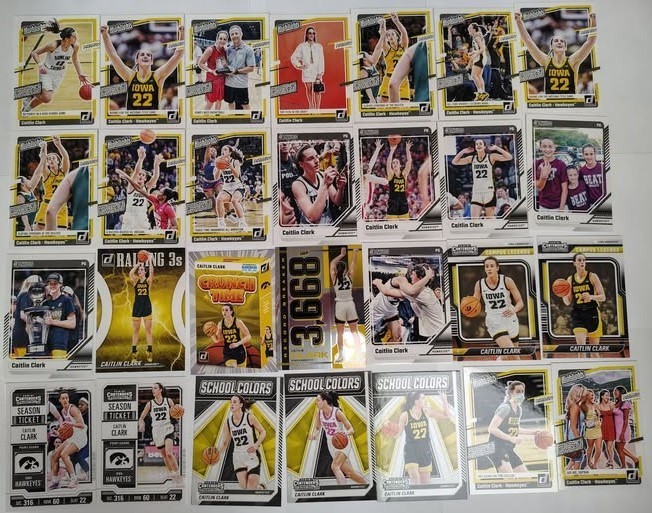 CAITLIN CLARK LOT OF (28) 2024 PANINI Caitlin Clark Collection