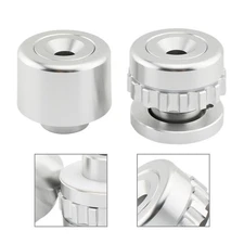 For BMW F800GT F650GS F900XR Silver Throttle Lock Cruise Control Clamp End Bar