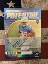 🪶2024 Donruss Optic - Brenden Rice - Hidden Potential Auto /99 - LA Chargers
