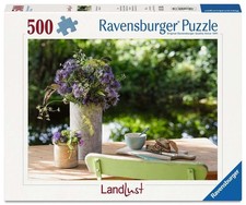 Ravensburger Puzzle per Adulti, 500 Pezzi, Saluto sul Tavolo da Giardino Mg4g
