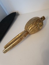 Nussknacker Walnussform  Messing VINTAGE Samm...