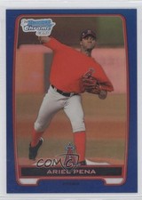 2012 Bowman Chrome Prospects Blue Refractor 158/250 Ariel Pena #BCP47 0c6