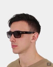 Tom Ford Mason TF445 Rectangular Tortoise Shell Brown Frame Gray Tinted UV400