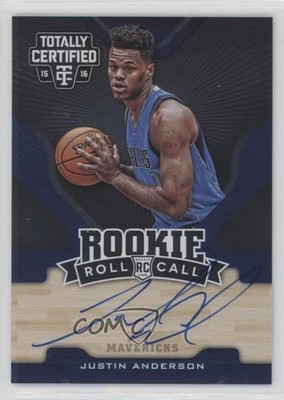 2015 Panini Totally Certified Rookie Roll Call 64/99 Justin Anderson Auto RC 0c2