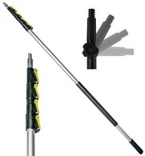 DOCA Telescoping Pole 5-12 Ft - Extension Pole for Cleaning Feather Duster Wi...