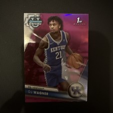 2024 Topps Bowman Chrome U - Pink Refractor - DJ Wagner - 1st Bowman - Kentucky