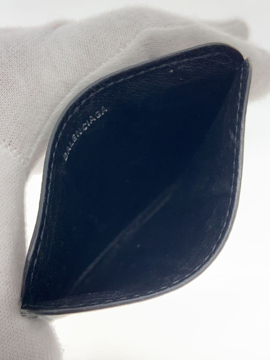 BALENCIAGA Card Case Leather BLK Men's 601386 thumbnail 4