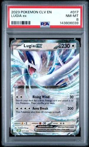 2023 POKEMON CLV-CLASSIC VENUSAUR & LUGIA EX DECK #017 LUGIA EX PSA 8