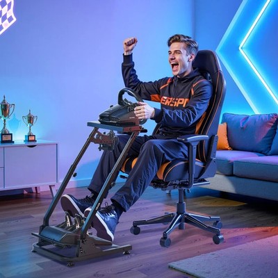 Heavy Duty Racing Wheel Stand Adjustable Foldable Logitech G29 G923 PC Xbox