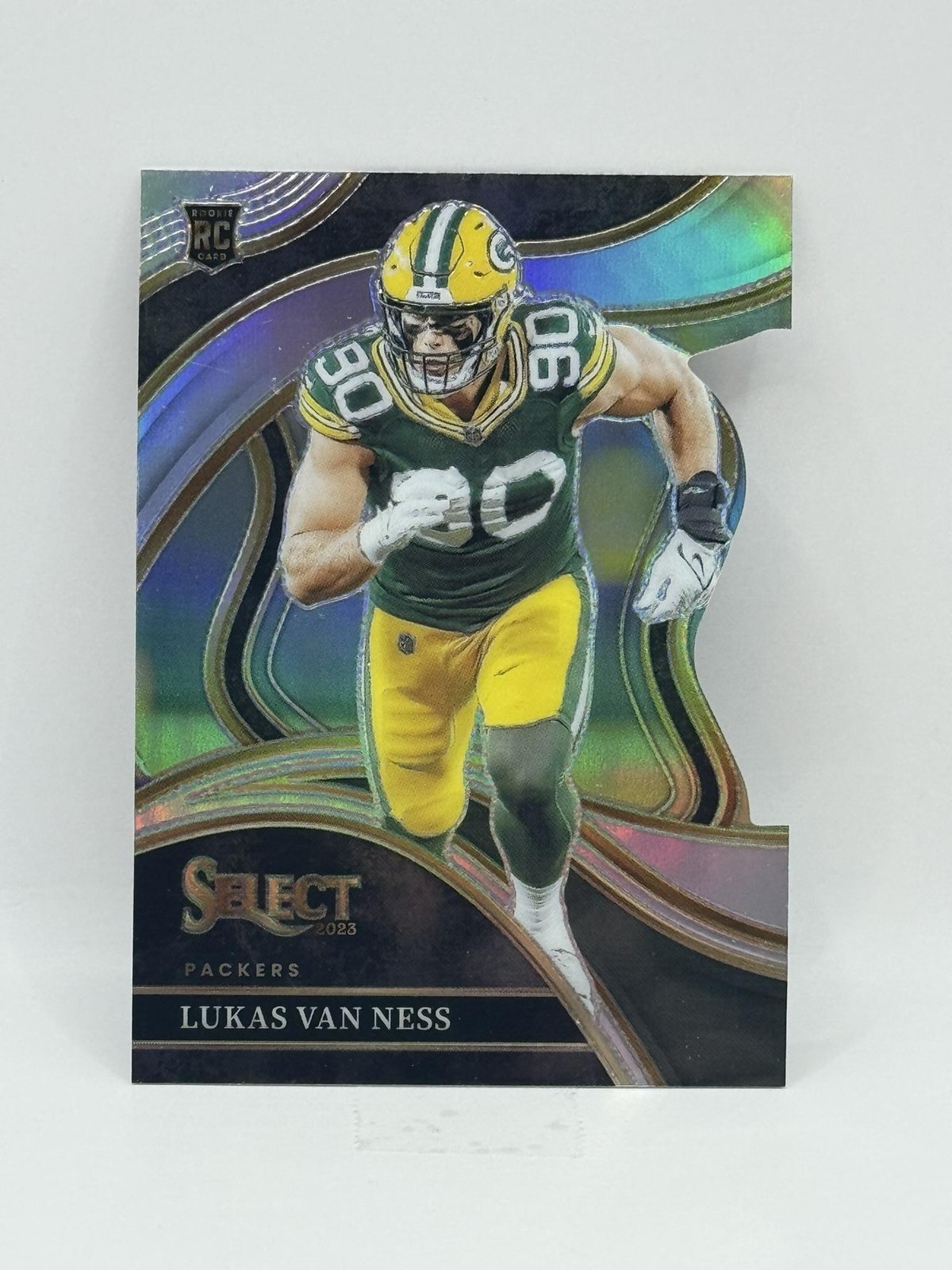 2023 Panini Select #239 Lukas Van Ness Silver Prizms Die Cuts