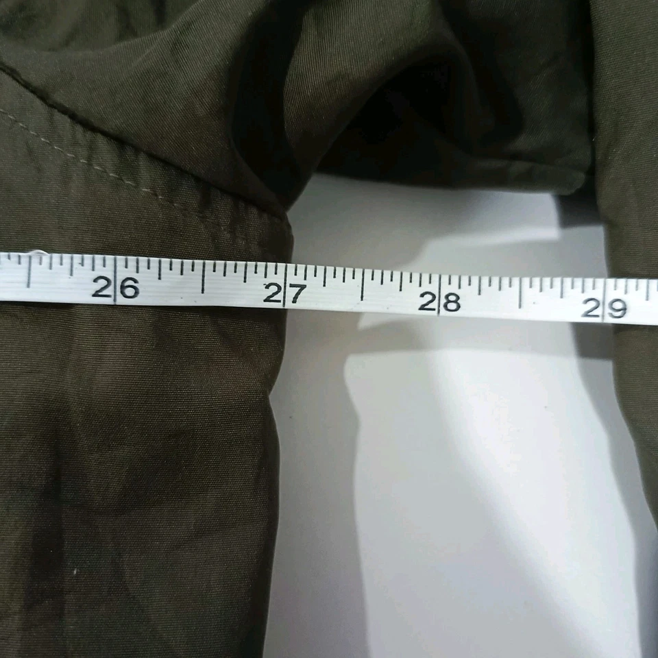 MICHAEL KORS Military Jacket Outdoor Jacket Size XL Dark Green Pit27 - Image 4 of 4