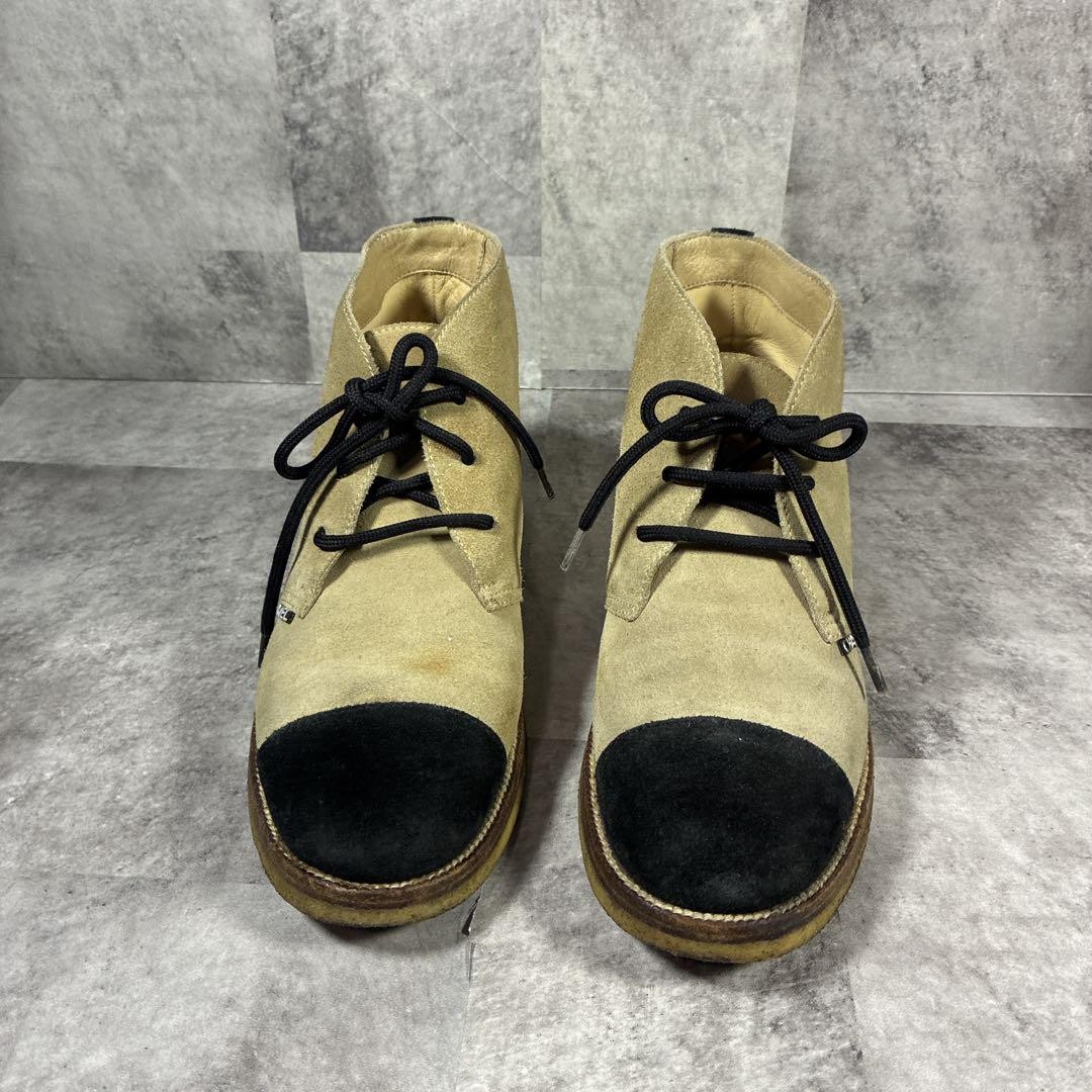 CHANEL Bicolor Chukka Boots Shoes Women Size 23cm COCO MARK  display picture 3