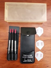NOS Vintage Tru-Lon Nickel Tungsten 21 G Darts, J Unused England 1980's Trulon