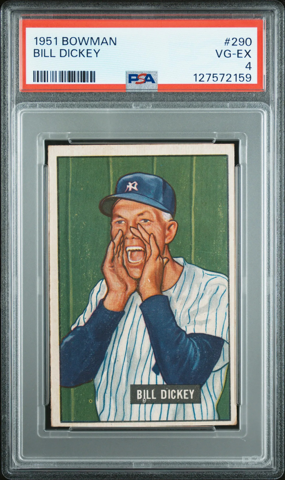 1951 Bowman #290 Bill Dickey PSA 4 Very Good-Excellent!!