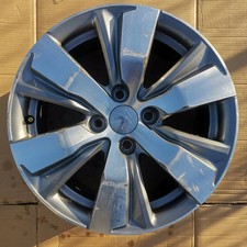 1x Alufelge 16 Zoll 6.5" 4x108 20ET Glanz Silber 9678398177 Peugeot Rim Wheel