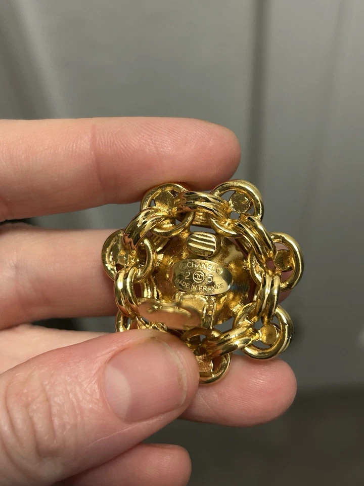 Pendientes Chanel vintage de cristal con pedrería prístinos Foto 3 de 4