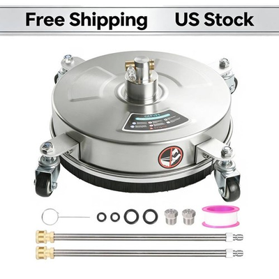 #ad #ad 14quot; Pressure Washer Surface Cleaner w 4 Wheels for Driveways Patio Sidewalk $49.00