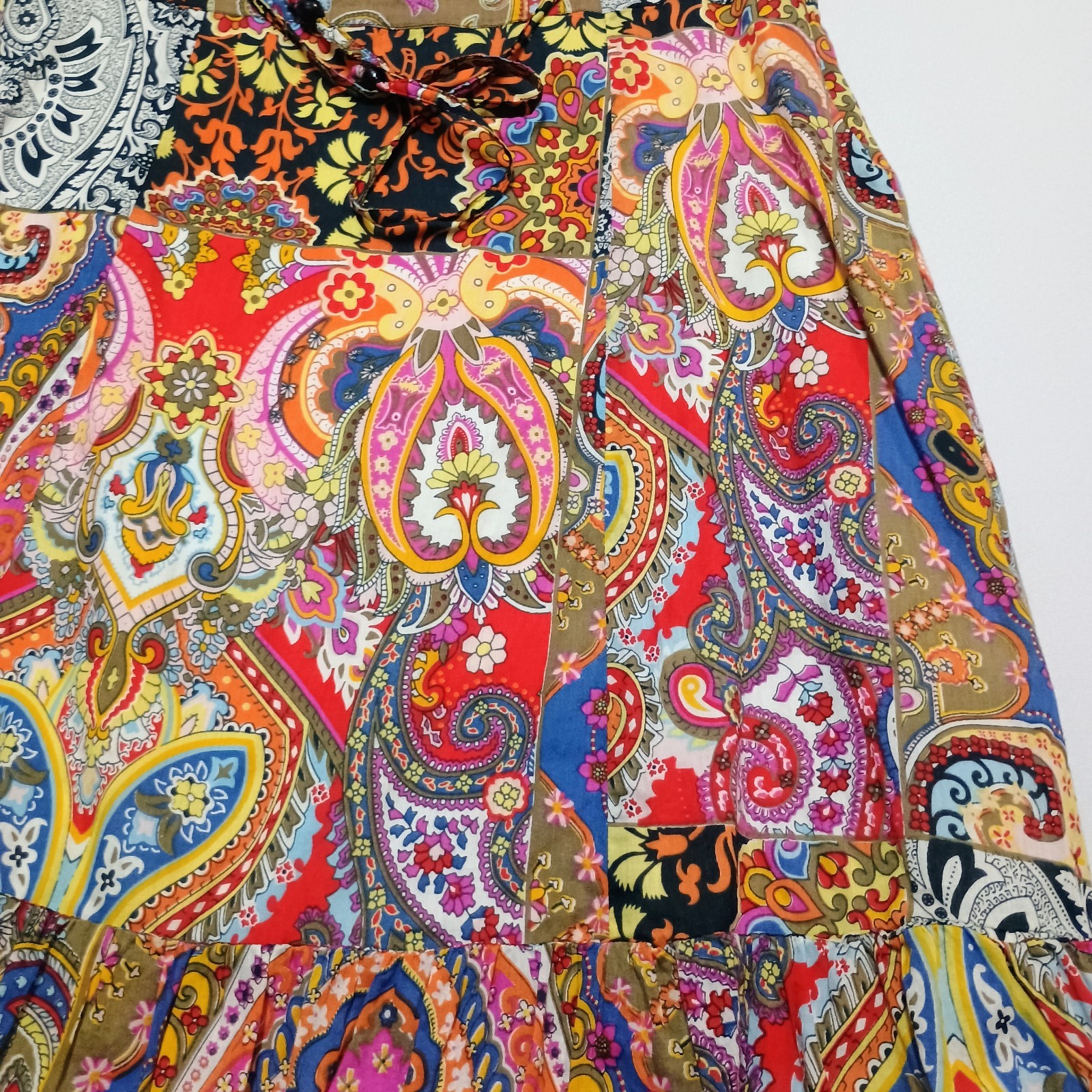 New Direction Rainbow Paisley Patchwork Cotton A … - image 2