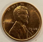 1938-D Lincoln Cent BU From Mint Roll - Really Nice High Grade Coin!! #8
