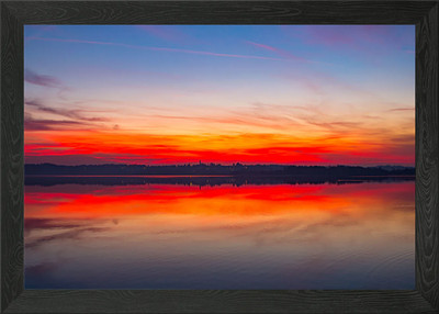 Der Himmel im Spiegel Gerahmtes Wandbild Poster Leinwanddruck Bild
