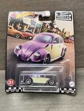 Hot Wheels Premium Boulevard Volkswagen "Classic Bug" #31 On Card New