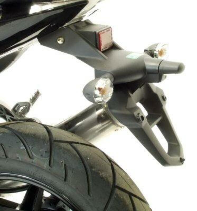 Support de plaque R&G RACING noir anti-vibrations Hyosung
