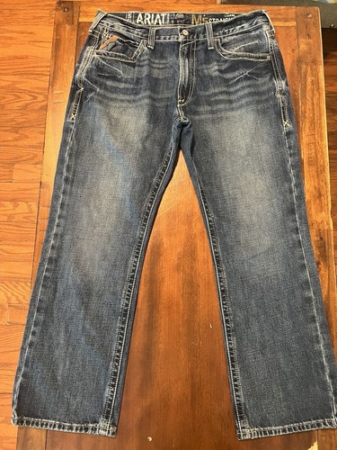 Ariat Men's M5 Arrowhead Deadrun Wash Jeans - Low Rise Straight Leg, Relaxed Fit (31W X 34L) - View #7