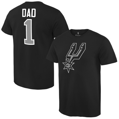 T-Shirt Herren schwarz San Antonio Spurs #1 Papa