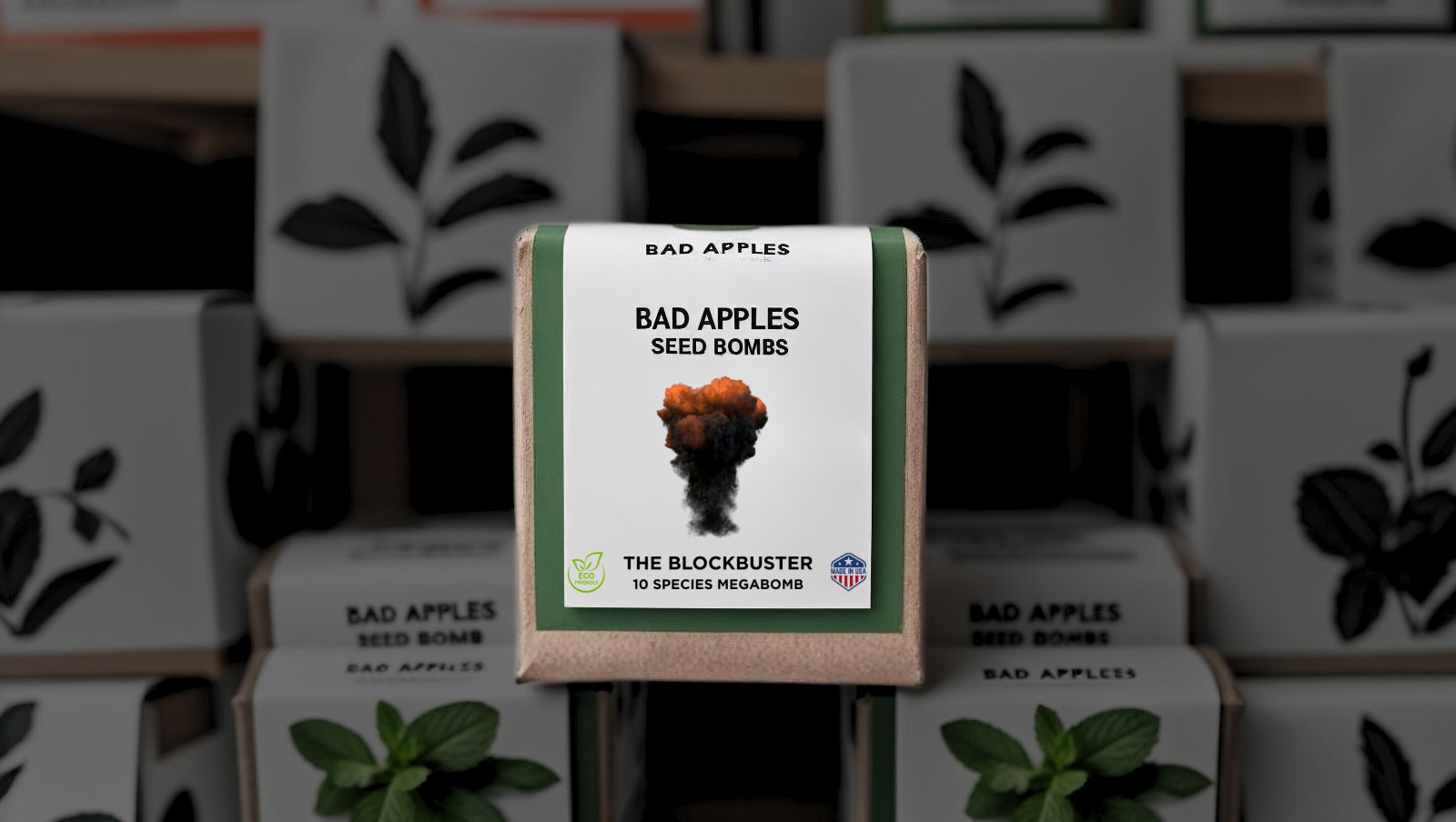 Bad Apples THE BLOCKBUSTER - Giant 10-Species Seed Bomb -Erosion Control  System