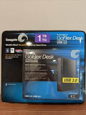 Seagate FreeAgent GoFlex Desk 1TB USB 3.0 External Hard Drive STAC2000101.SEALED