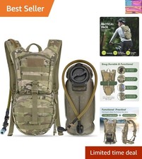 Tactical Molle Hydration Pack Backpack with 3L TPU Water Bladder, Military Da...