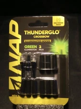 Lighted Crossbow Arrow Nocks NAP THUNDERGLO 3 Pack Green Universal Fit 