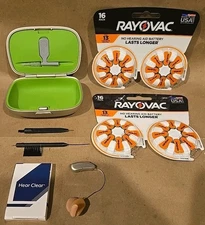 One Side (Right) Phonak Audeo B70 Direct 13 Hearing Aid, Case, Batteries Brushes