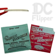 Low Dome Round Watch Crystal x 1 G-S 22.5 to 31.6 mm G-S Thin Model CHOICE NOS