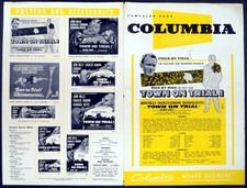 TOWN ON TRIAL 1957 John Mills, Charles Coburn, Barbara Bates UK CAMPAIGN BOOK