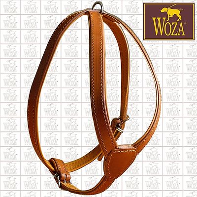 Premium Bulldogge Ledergeschirr WOZA Vollleder Handgenäht Soft Rindnappa HG5129