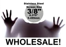 500+ count 3/8" STAINLESS STEEL PIPE SCREENS - PipeScreenZ™ - Made in the USA!