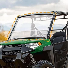 For 2009-2014 Polaris Ranger 500/800 XP Full Size Polycarbonate Clear Windshield