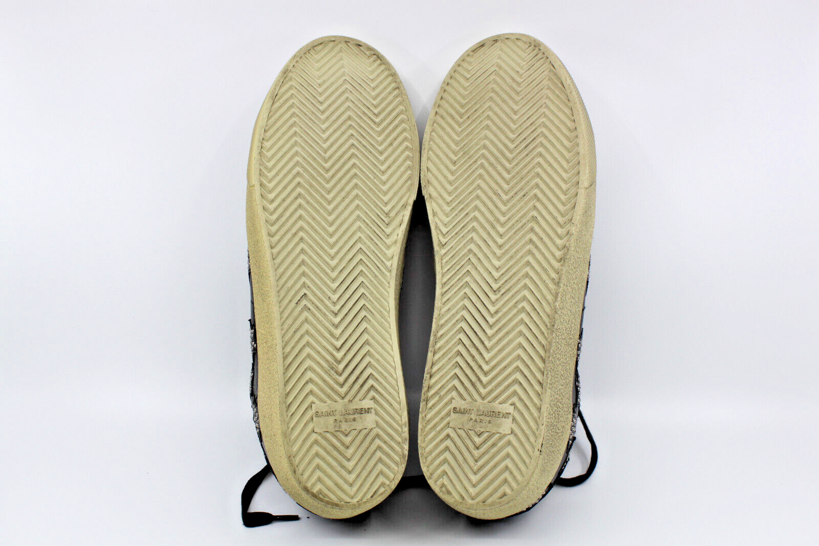 Scarpe classiche B30 originali Saint Laurent in pelle nera borchie Star Court 43 5 $850